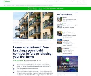 House v apartment 4 key things you should know before purchasing your first home
